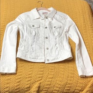 White jean jacket